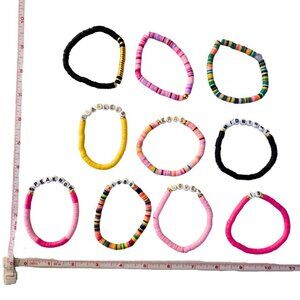 Taylor Swift Inspired Friendship Bracelets 10 Colorful Beaded Set Swifties Fans